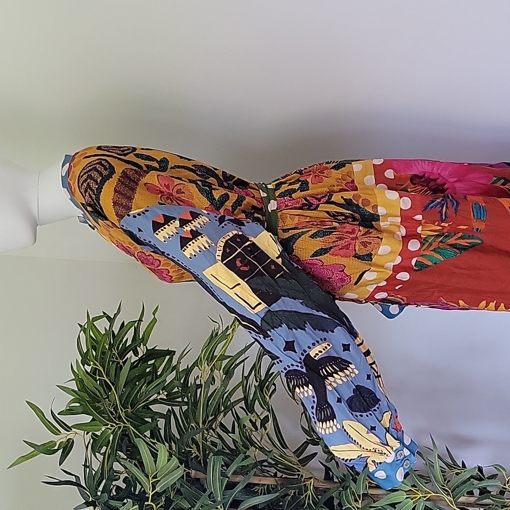 Farm Rio Earth Rainbow Shirtdress - Picture 6 of 14